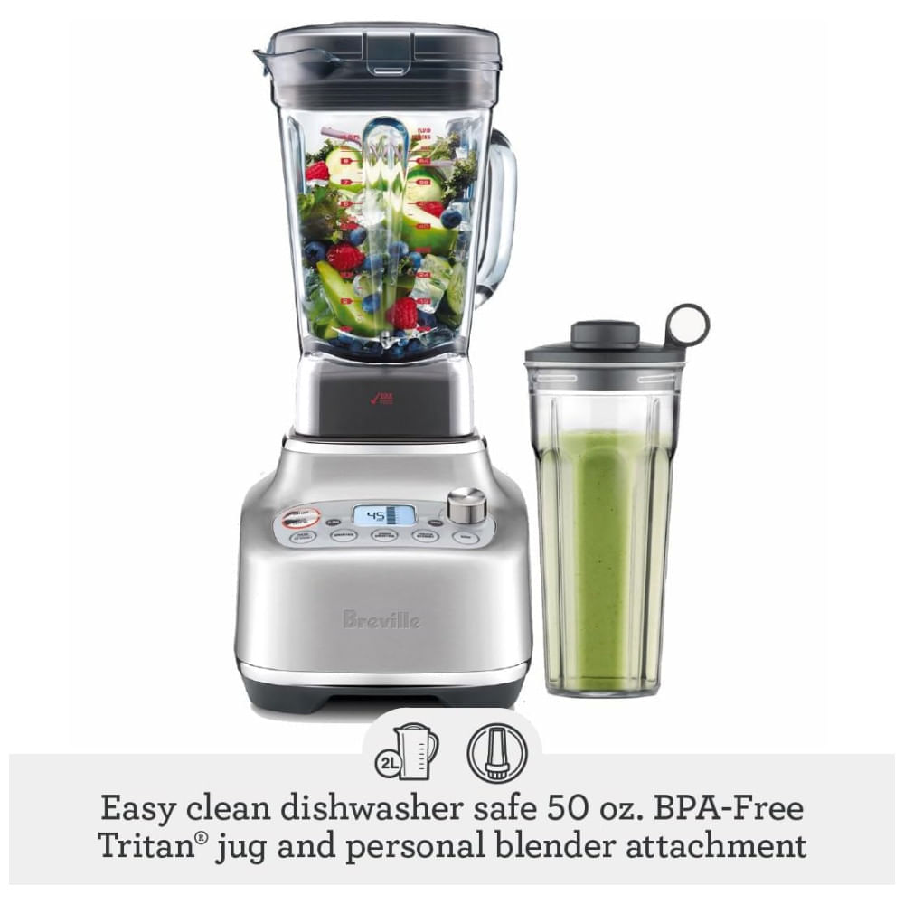 Miniatura Liquidificador Breville BBL920OYS Super Q de Grau Comercial para Casa,