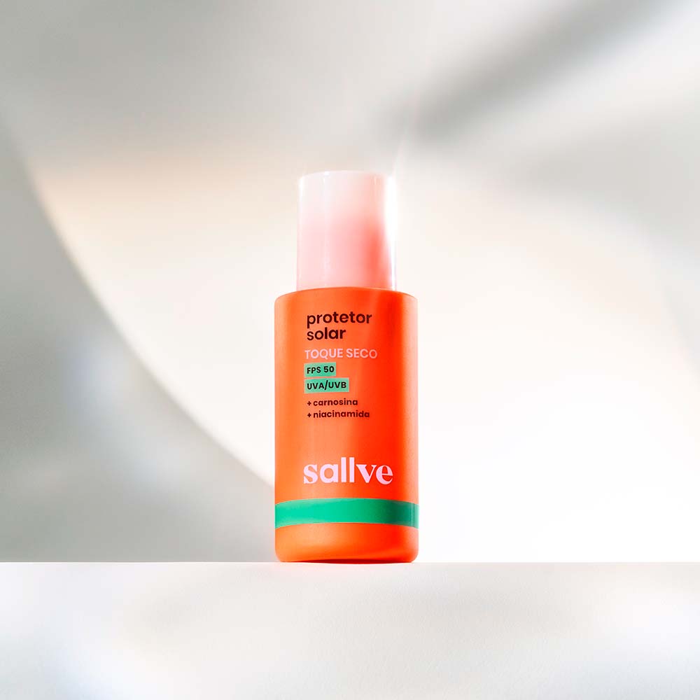 Miniatura Protetor Solar Facial Toque Seco Sallve FPS50 40g