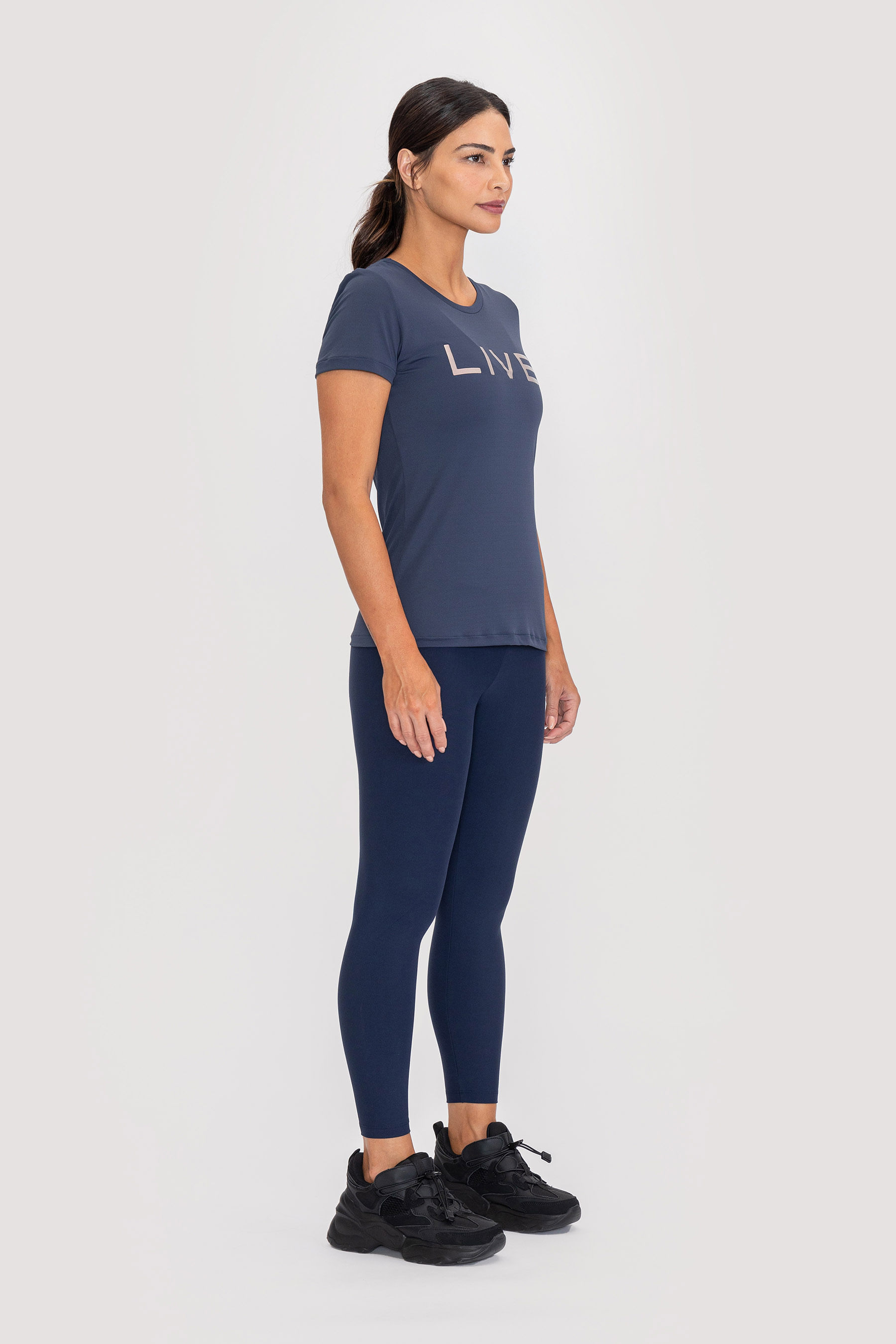 Miniatura Blusa Basic LIVE! Holographic - Azul Marinho - LIVE! Azul - PP