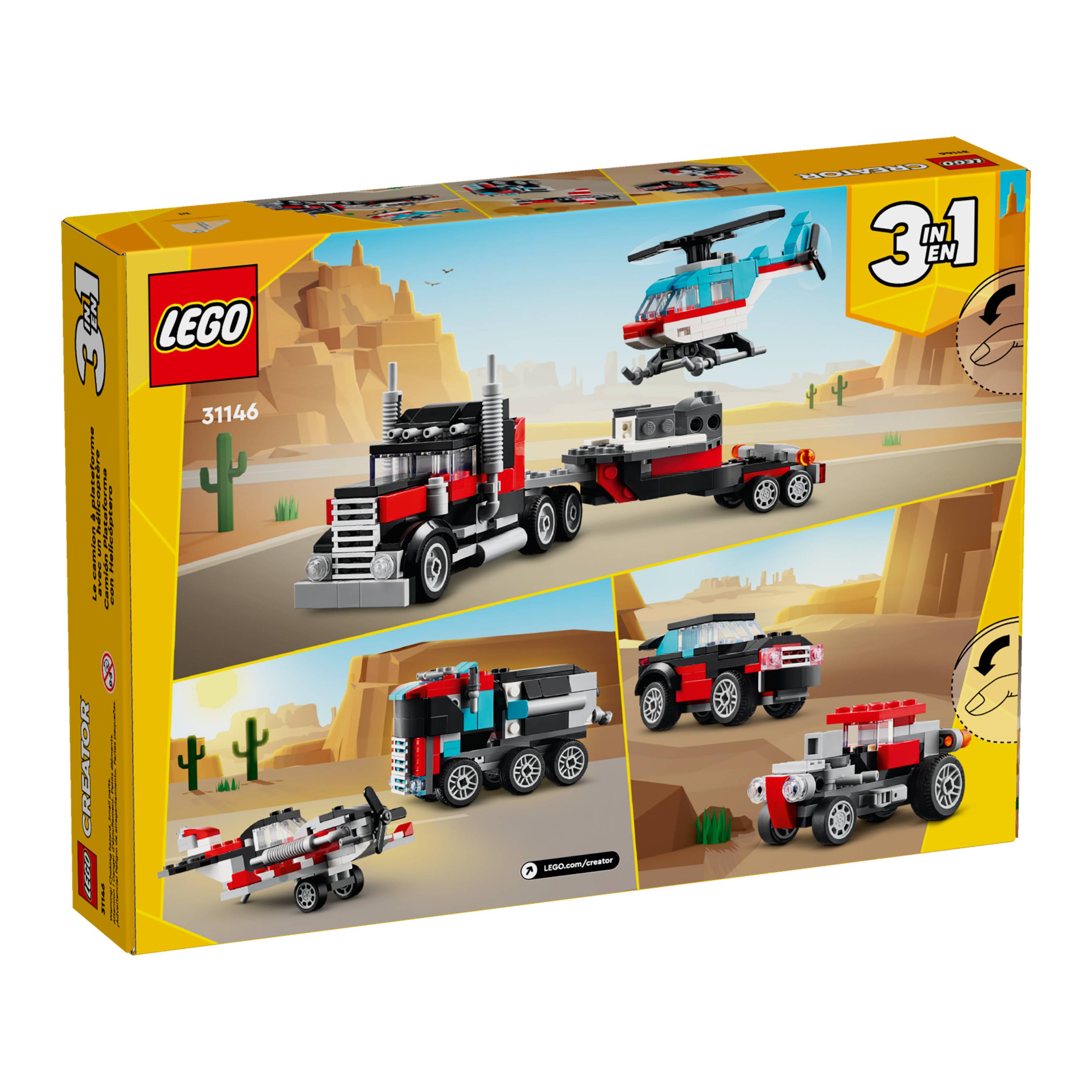 LEGO City - Caminhão Plataforma com Helicóptero
