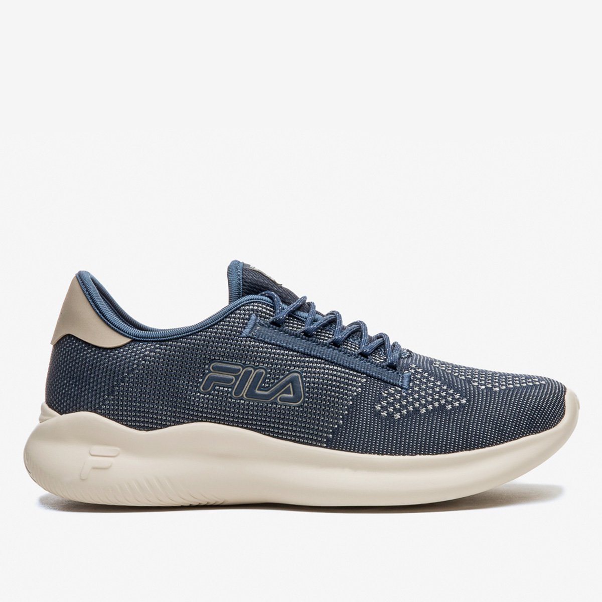 Miniatura Tênis Fila Clip Masculino Marinho+Bege - 43
