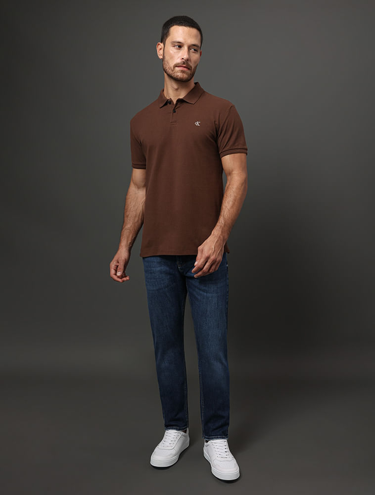 Calça Jeans Masculina Slim 5 Pockets Calvin Klein Jeans - Marinho Calça Jeans Masculina Slim 5 Pockets Calvin Klein Jeans Marinho 36