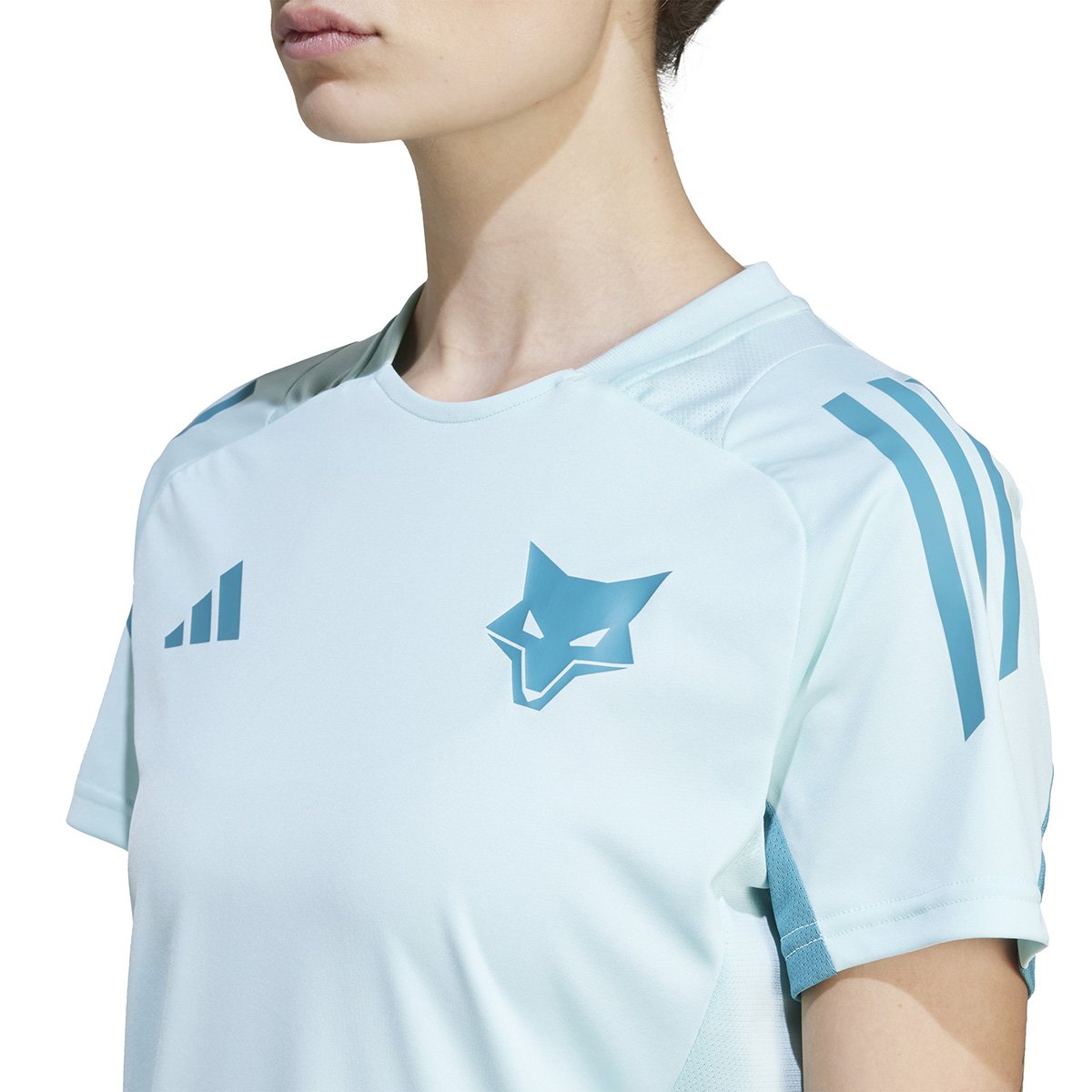 Camisa Cruzeiro 25/26 Treino Adidas Feminina Azul Turquesa - EP