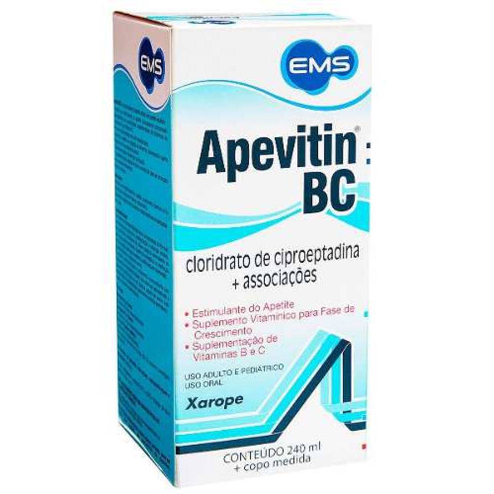 Miniatura Apevitin Bc 240ml - Estimulante de Apetite e Vitaminas