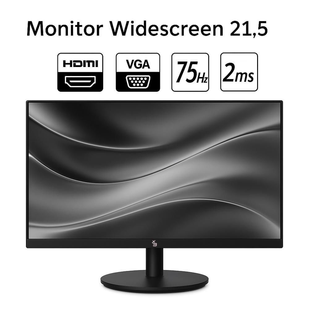 Miniatura Computador 3green Completo Intel I7 10700F 16GB DDR4 SSD 512GB NVME Geforce Gt 2GB Monitor Led 21,5" WIFI 3GP-019
