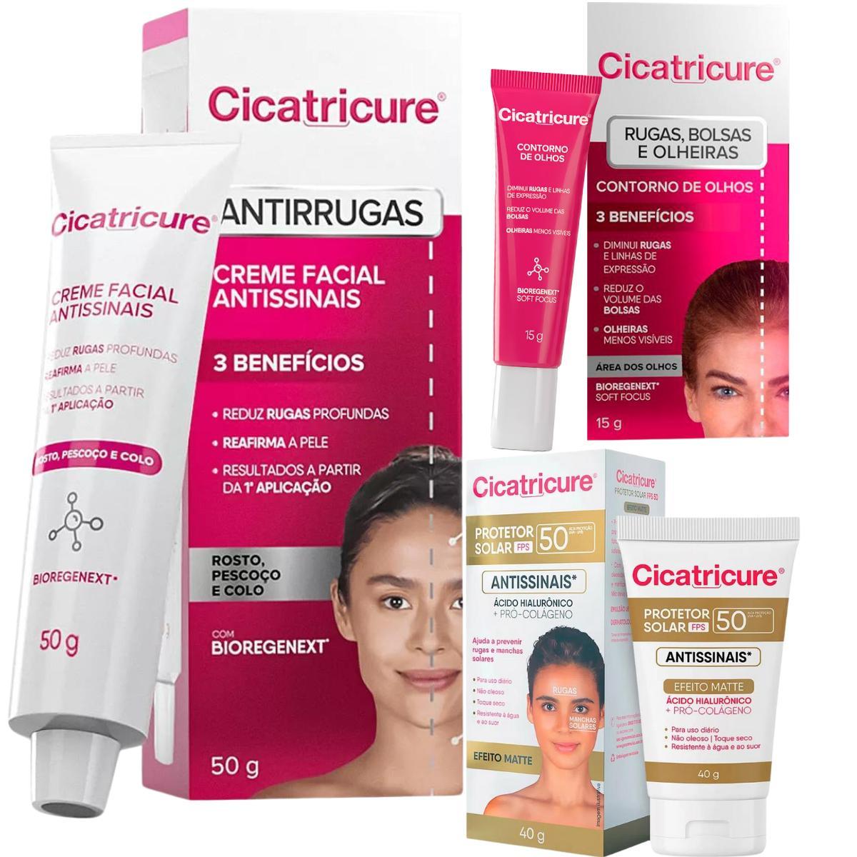 Miniatura Kit Cicatricure Creme Diurno Contorno Olhos Protetor Solar