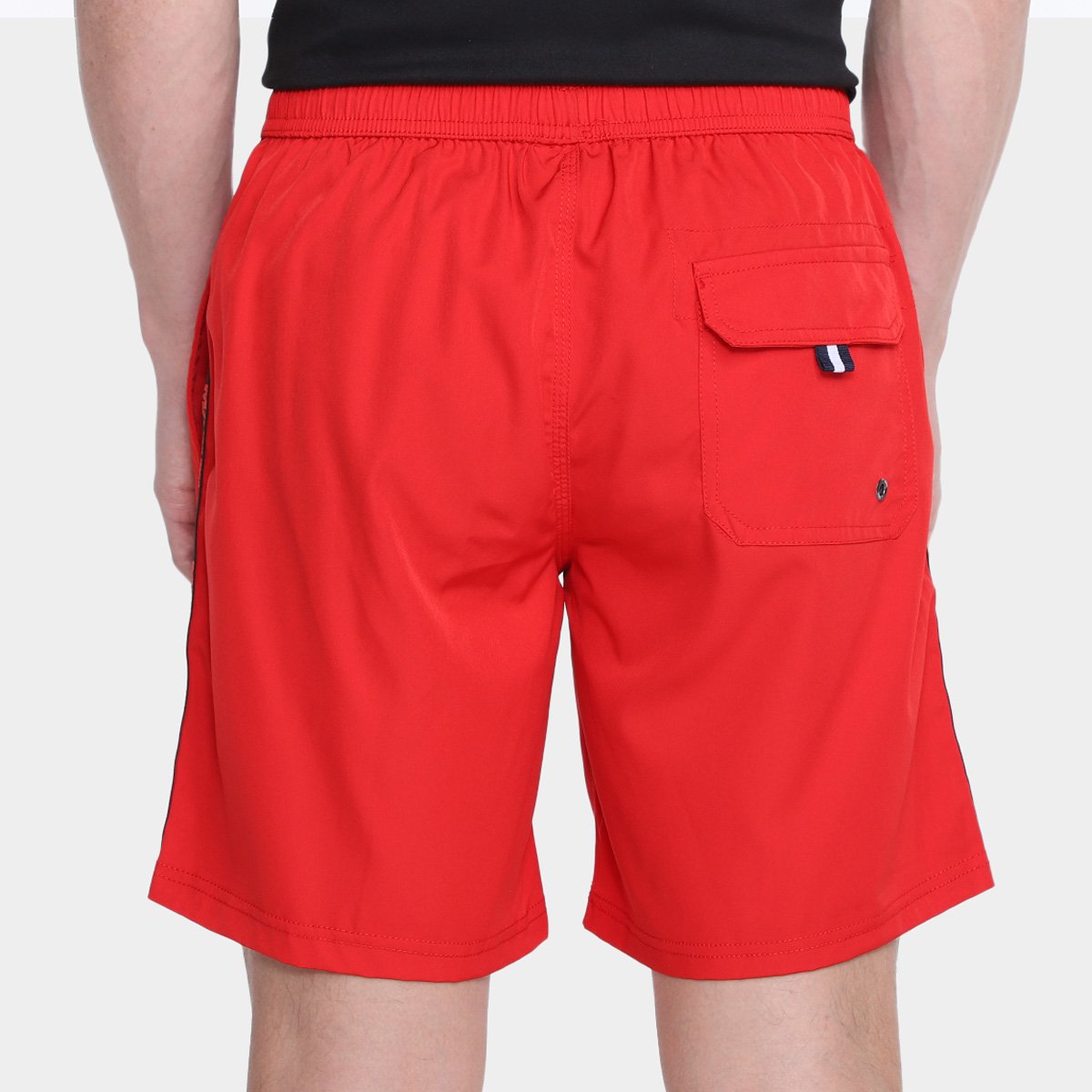 Miniatura Bermuda Mooncity Marvel Tactel Masculina Vermelho - G