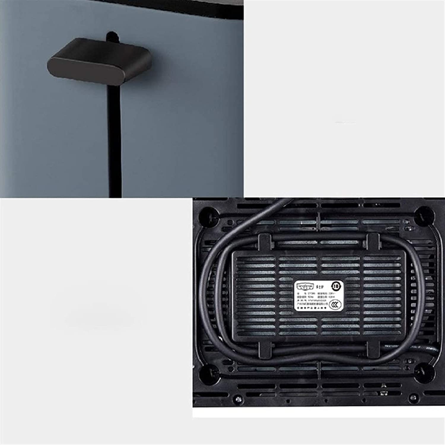 Miniatura DHYY Torradeira Elétrica 2 Fatias com 7 Níveis de Tostagem 1 10V820W Cinza