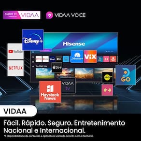 Smart TV 50” Hisense 50A6N DLED 4K UHD HDR10+ Dolby Vision Controle por Voz Alexa AirPlay