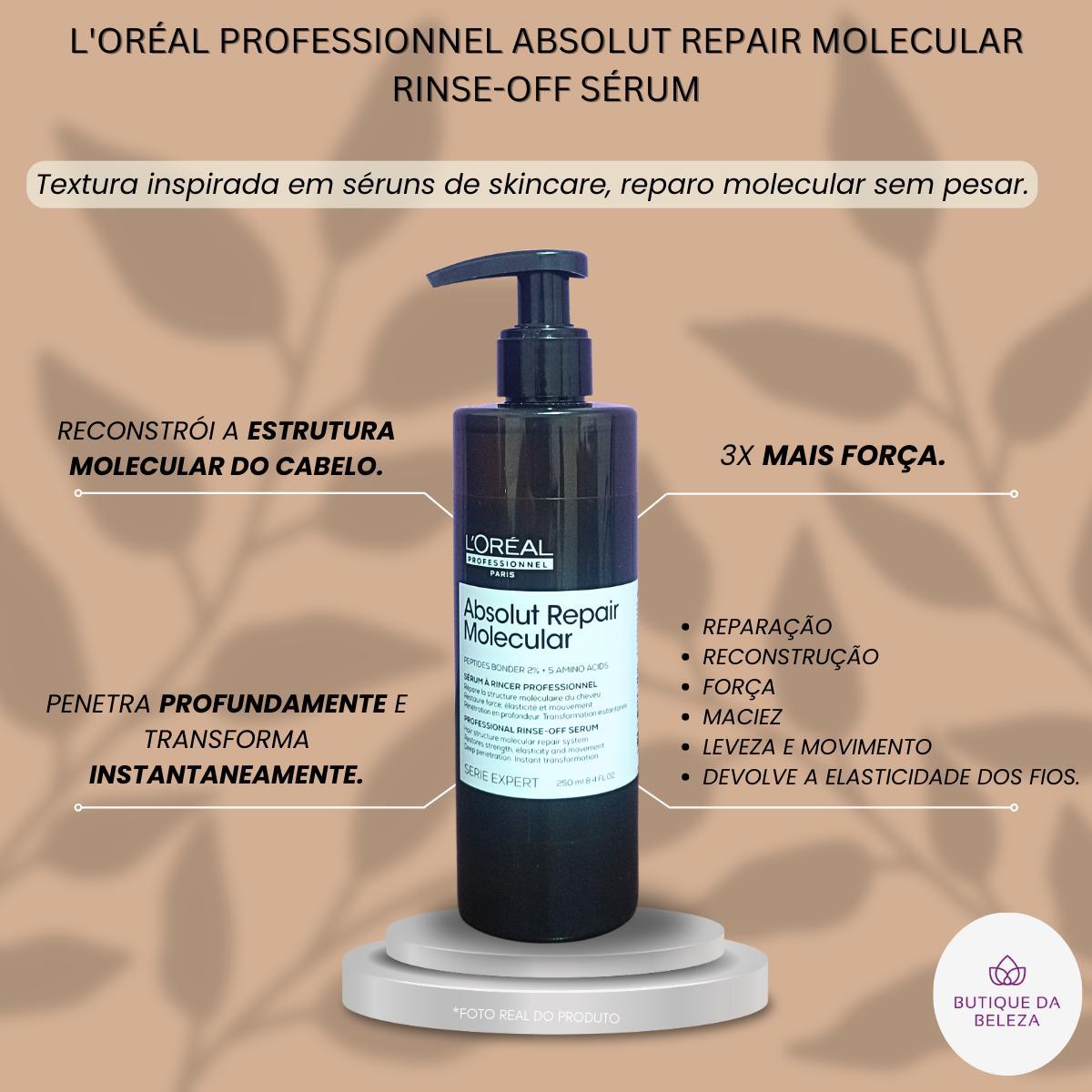 Miniatura Shampoo Máscara Pq Leave In 100 Sérum Loreal 250 Molecular