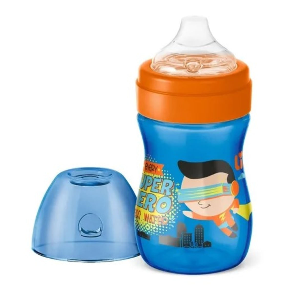 Miniatura Copo de Treinamento infantil Evolution 240ML Azul - Lillo