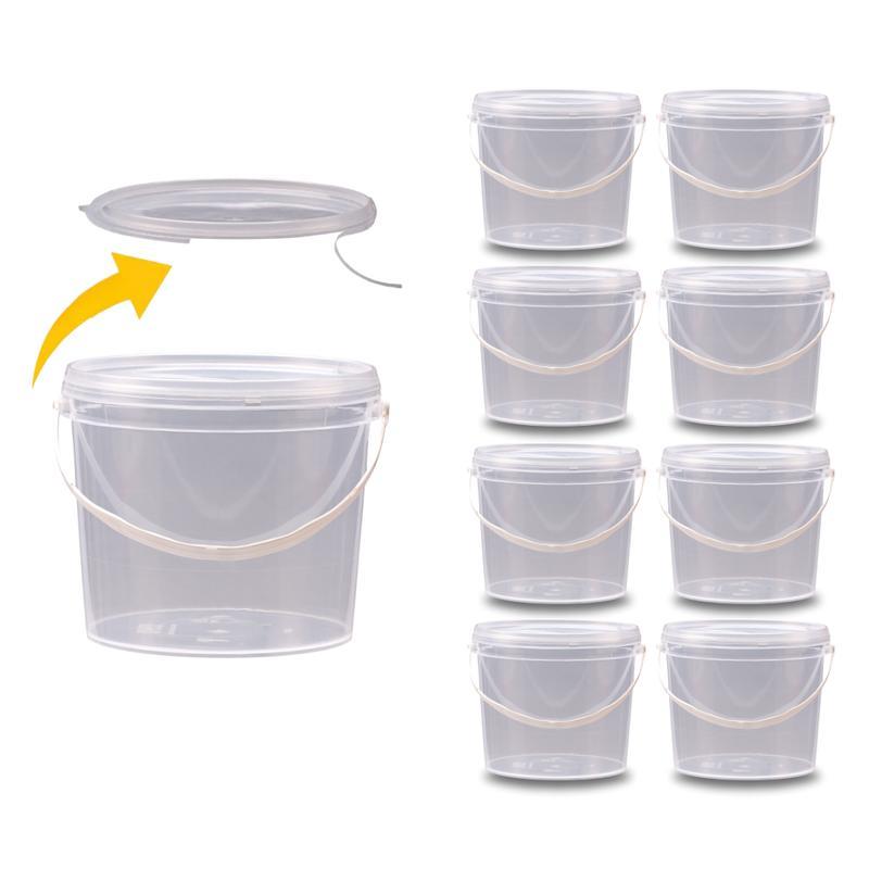 Miniatura Balde Para Limpeza Hospitalar 2.2 Litros - Kit 8 Pçs
