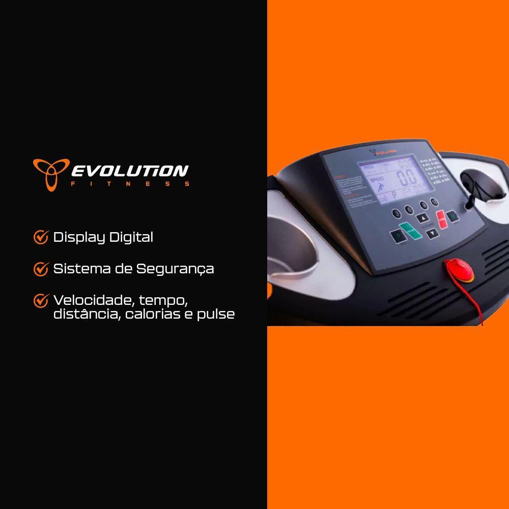 Miniatura Esteira Elétrica Evolution Fitness EVO 1500 - 220V