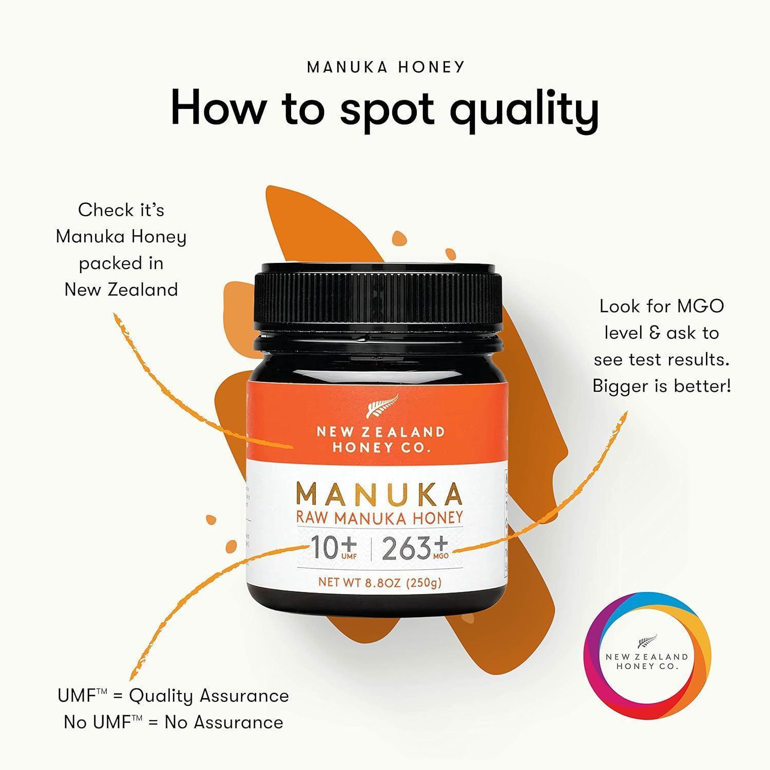 Miniatura Mel Manuka Honey Umf 10+ Mgo 263+ Nova Zelândia - 250G