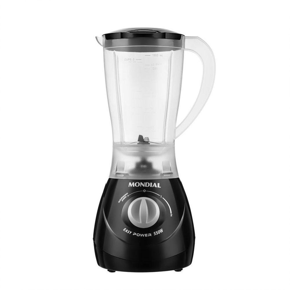 Miniatura Liquidificador Mondial Easy Power 550w 2 Velocidades L-550 Preto 220v 220V
