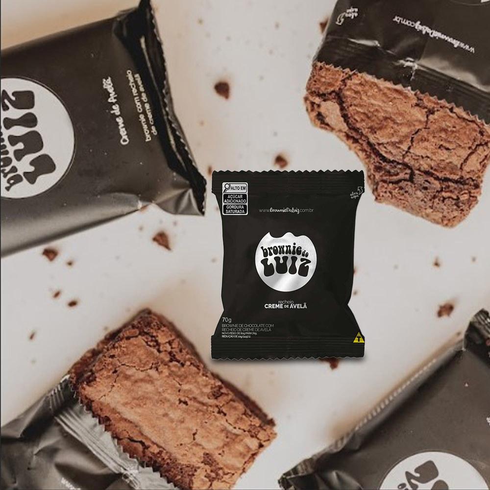 Miniatura Brownie Do Luiz Creme De Avelã Kit 3 Unidades De 70G