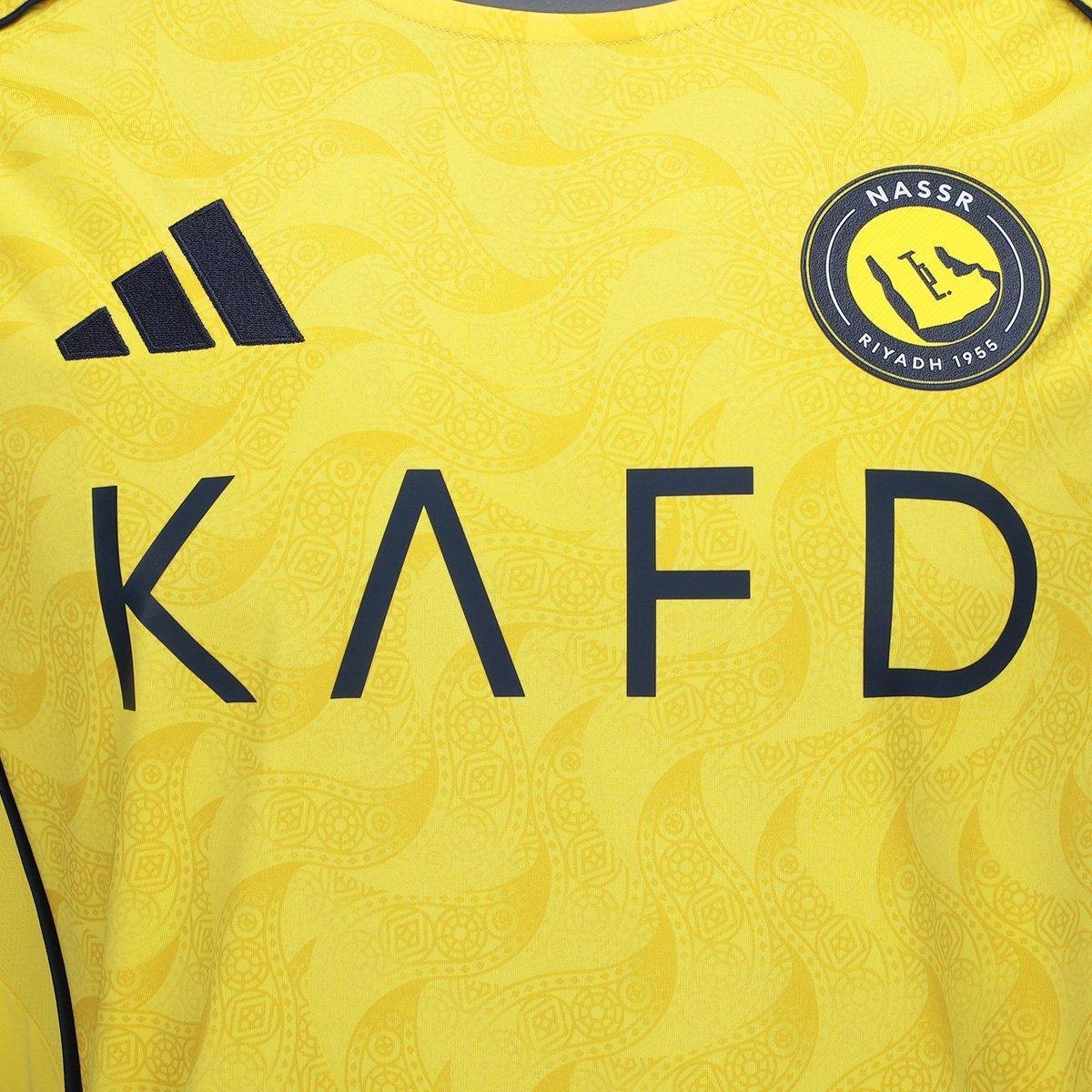 Miniatura Camisa Al-Nassr Home 25/26 n° 7 Cristiano Ronaldo Torcedor Adidas Masculina Amarelo - EGG