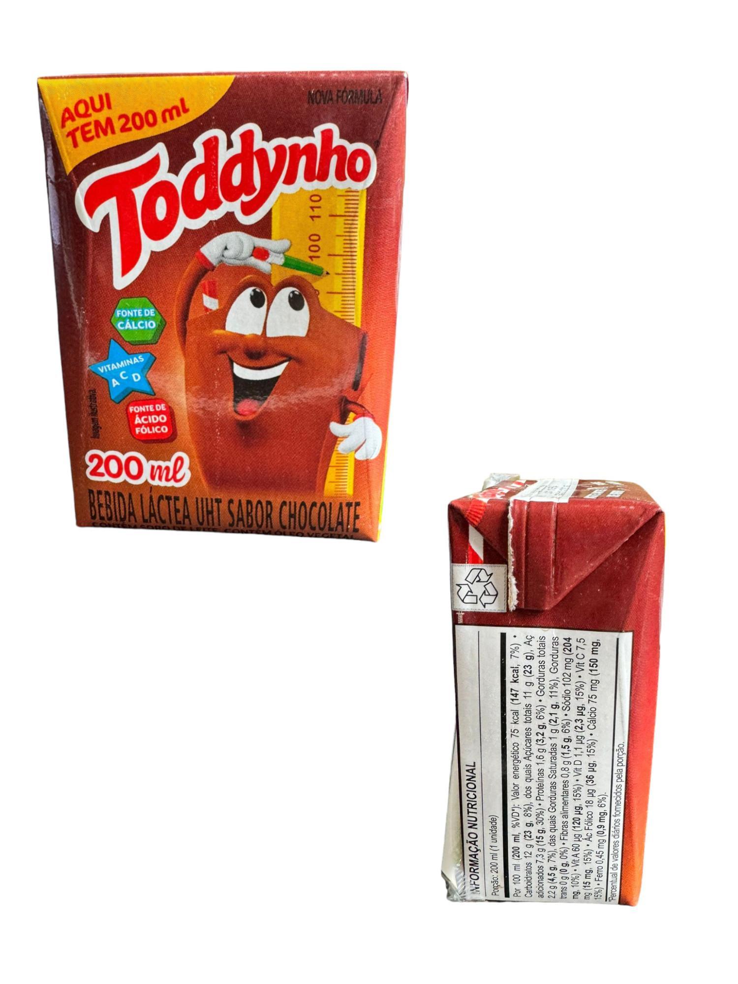 Miniatura Caixa Com 20 Unidades Toddynho Achocolatado 200Ml