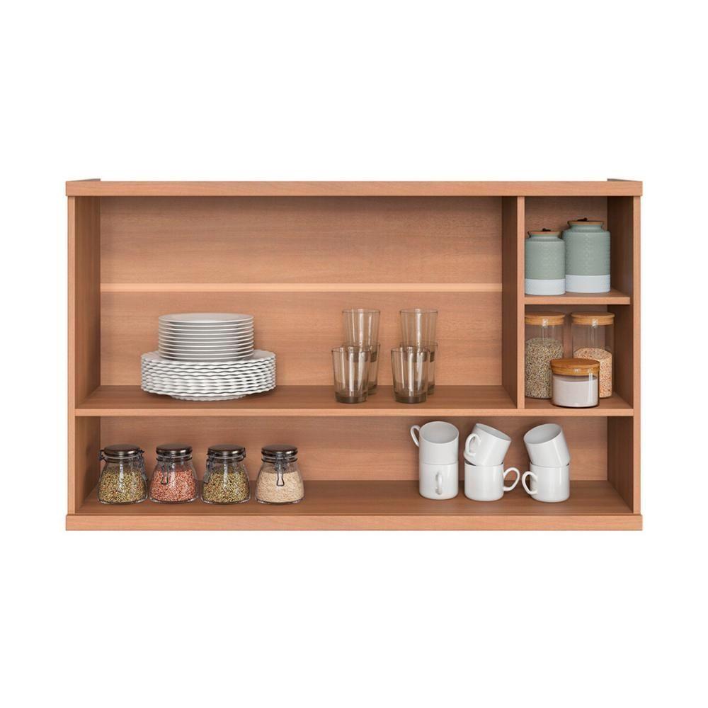 Miniatura Armário De Cozinha Aéreo Com 1 Porta Basculante E Nichos 120cm Multimóveis Cr20395 Freijó