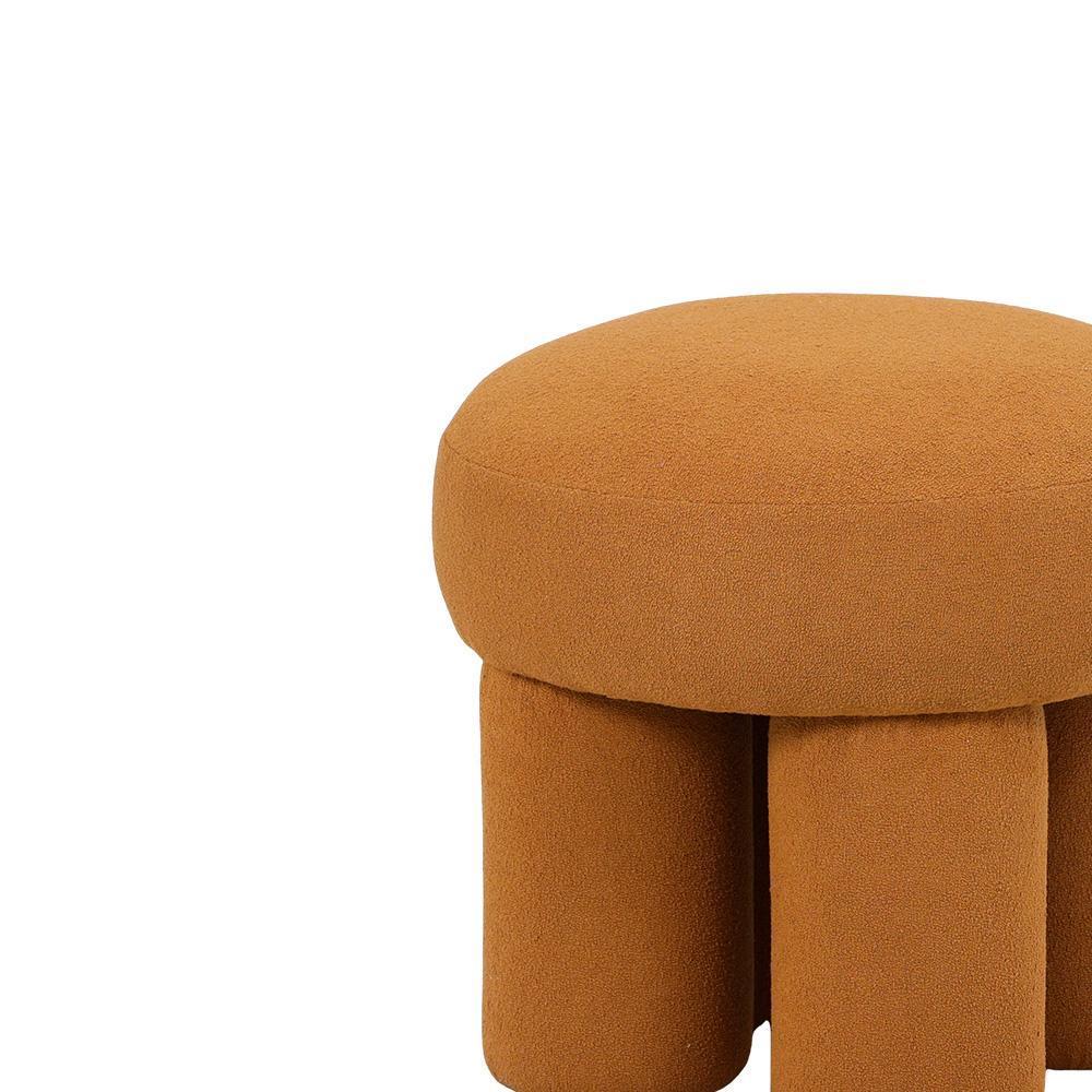 Miniatura Banco Puff Decorativo Conexão Rivatti - Amarelo Ocre