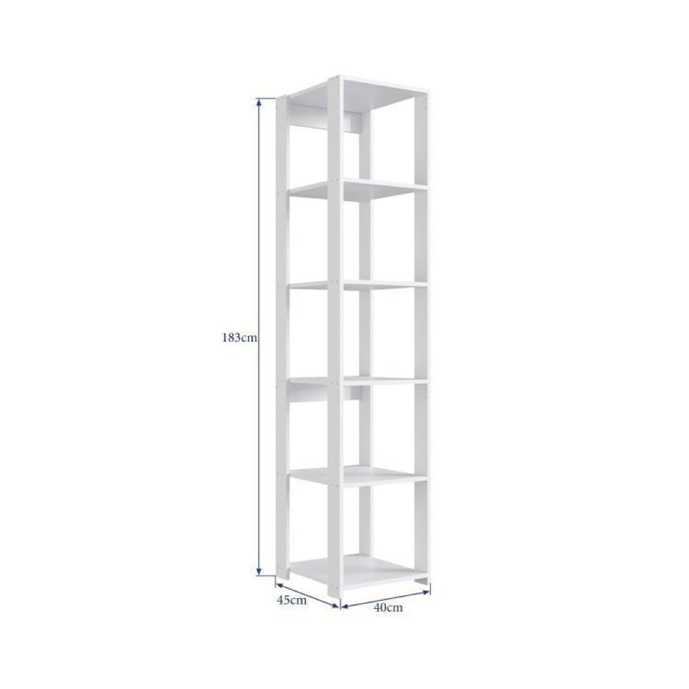 Miniatura Guarda Roupa Closet 2 Peças com 1 Cabideiro 2 Gavetas e 6 Nichos Easy Prodecor Branco