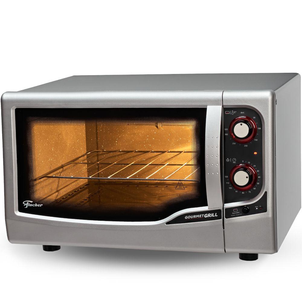Miniatura FORNO ELETRICO DE BANCADA FISCHER GOURMET GRILL G II PRATA GII 44L 220V (9741-79182) 220v