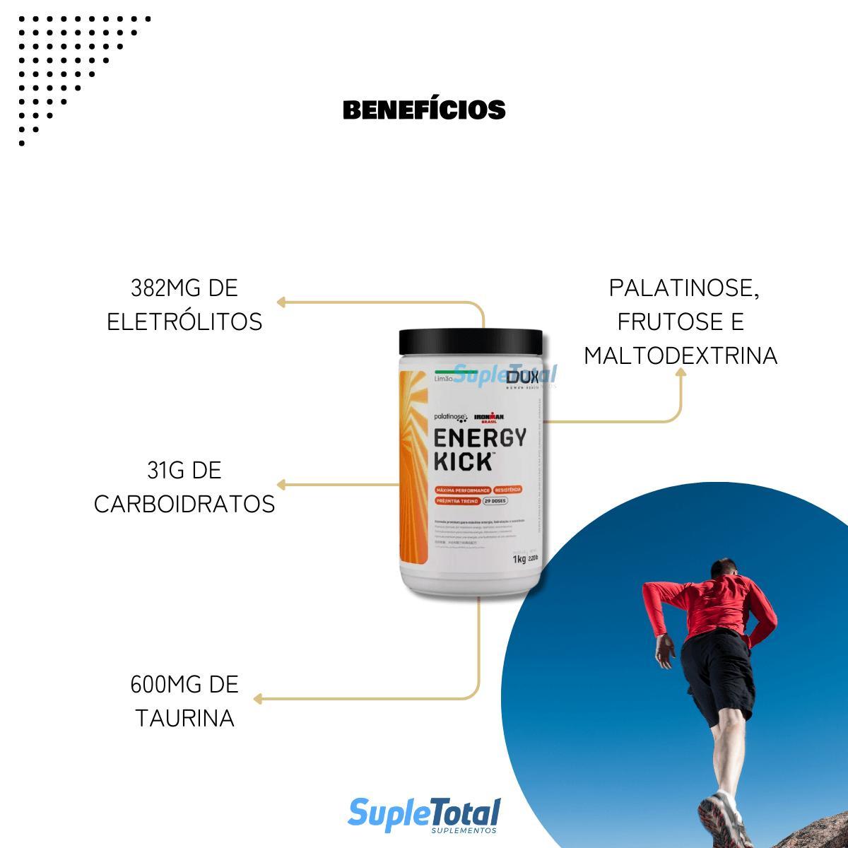 Miniatura Kit 3 Energy Kick 1000G Sem Cafeína Dux Nutrition