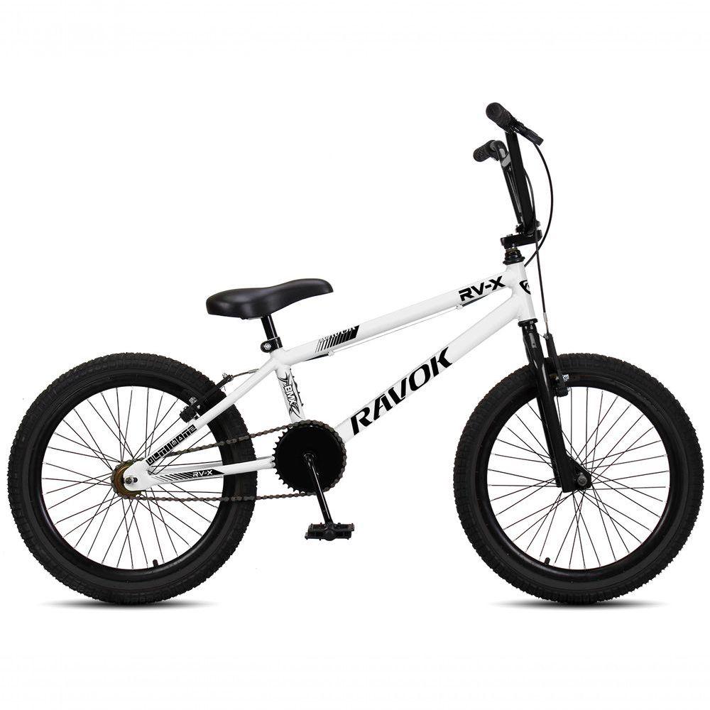 Miniatura Bicicleta Aro 20 Bmx Rv-x Aero Freio V-brake Infantil Branca