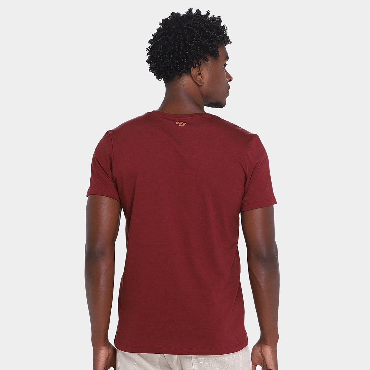 Miniatura Camiseta Colcci Casual Masculina Bordô - G