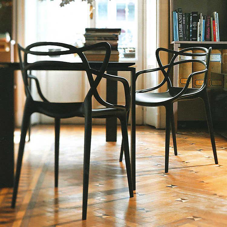 Cadeira De Jantar Allegra Pp Preto Rivatti Kit 6 Unidades