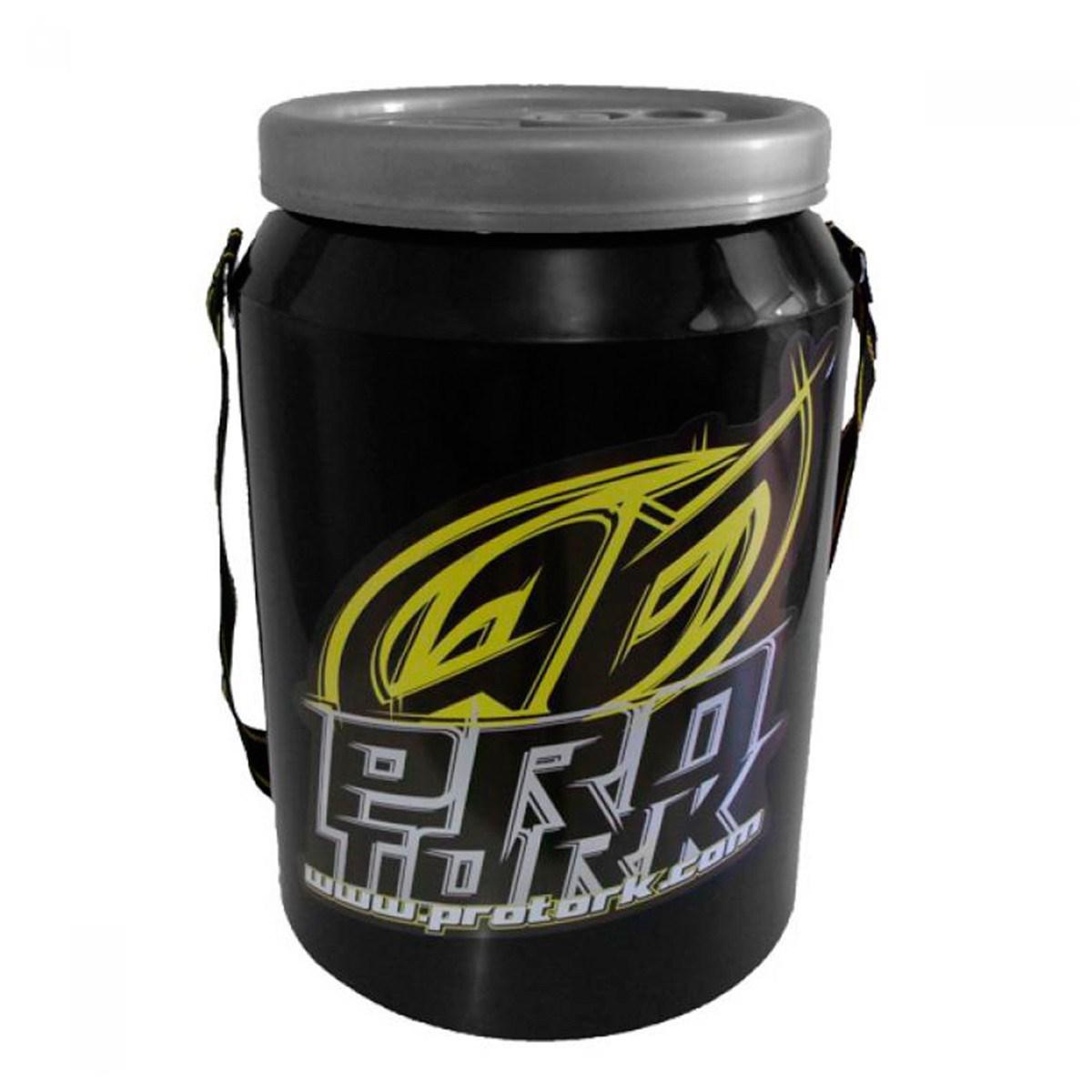 Miniatura Cooler Térmico Pro Tork Preto - Amarelo 18 Lt 24 Latas