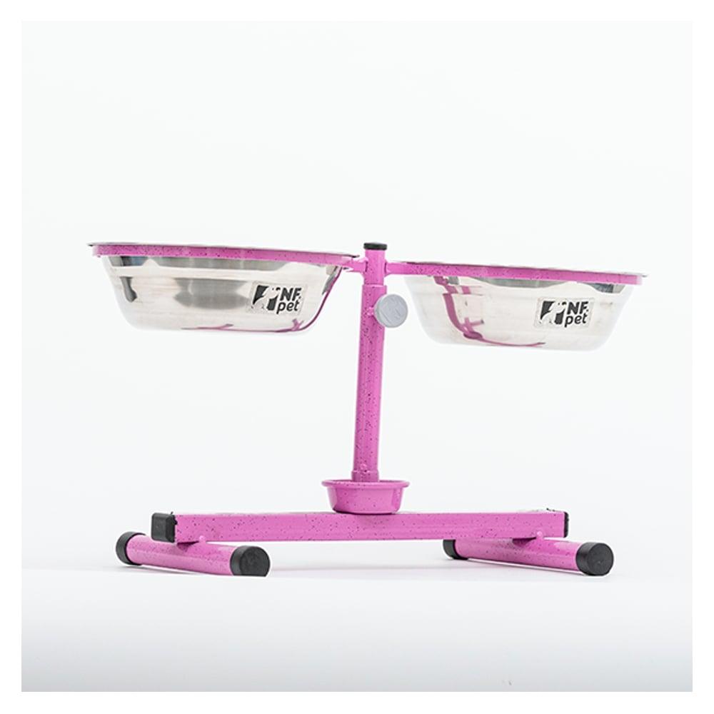 Miniatura Comedouro Premium Antiformiga Inox Rosa - 1,8 Litros