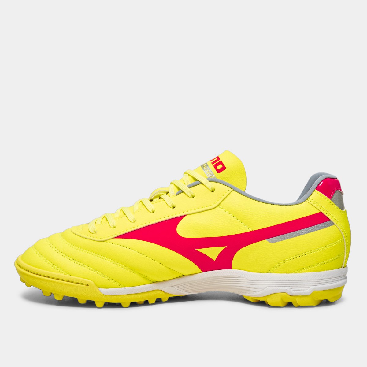 Chuteira Society Mizuno Morelia Classic Unissex Amarelo+Laranja - 38