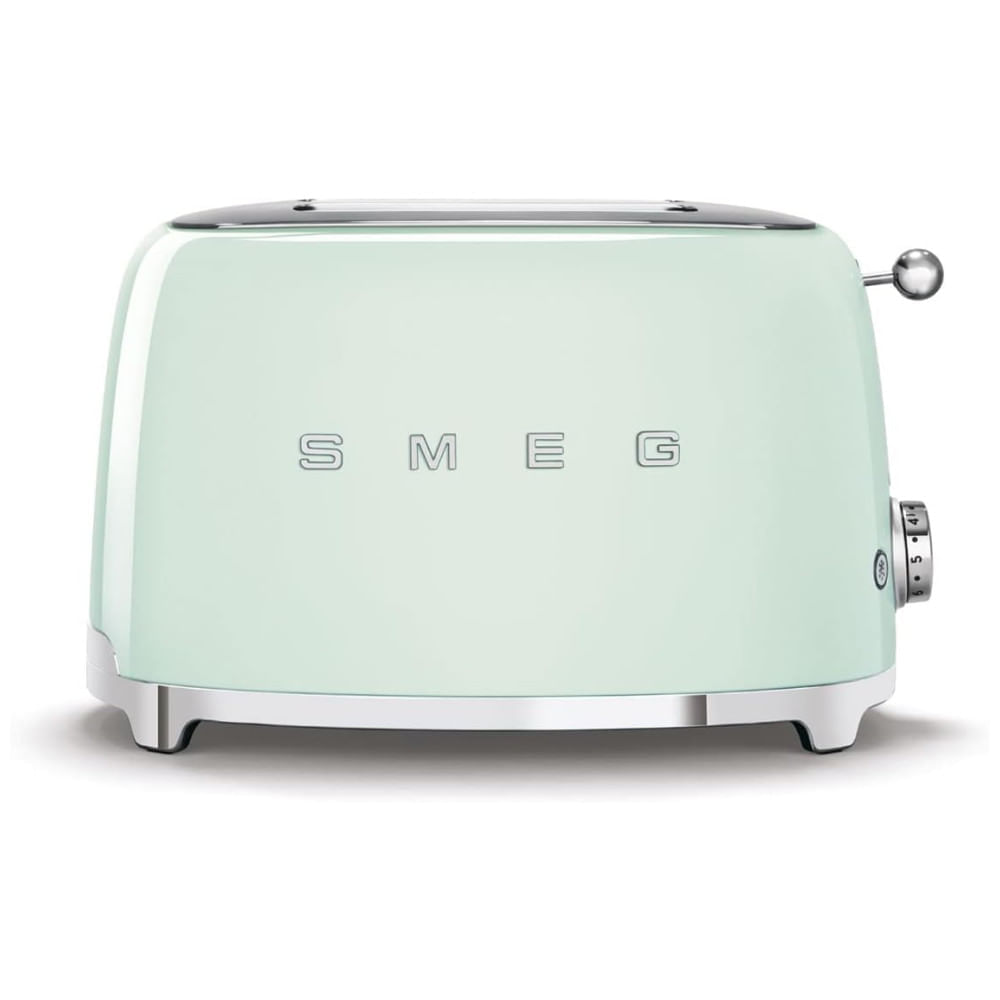 Conjunto Smeg Retro: Cafeteira de Filtro e Torradeira de 2 Fatias Verde Pastel