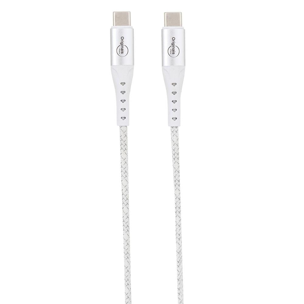 Miniatura Cabo USB-C para USB-C, 3 metros, Originais iPlace, Branco