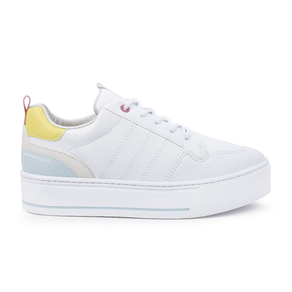 Miniatura Tênis Ramarim Casual Caixa Alta Branco / Amarelo - 38