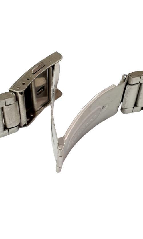 Miniatura Pulseira De Relógio Em Aço 20Mm Fecho Com Pusher