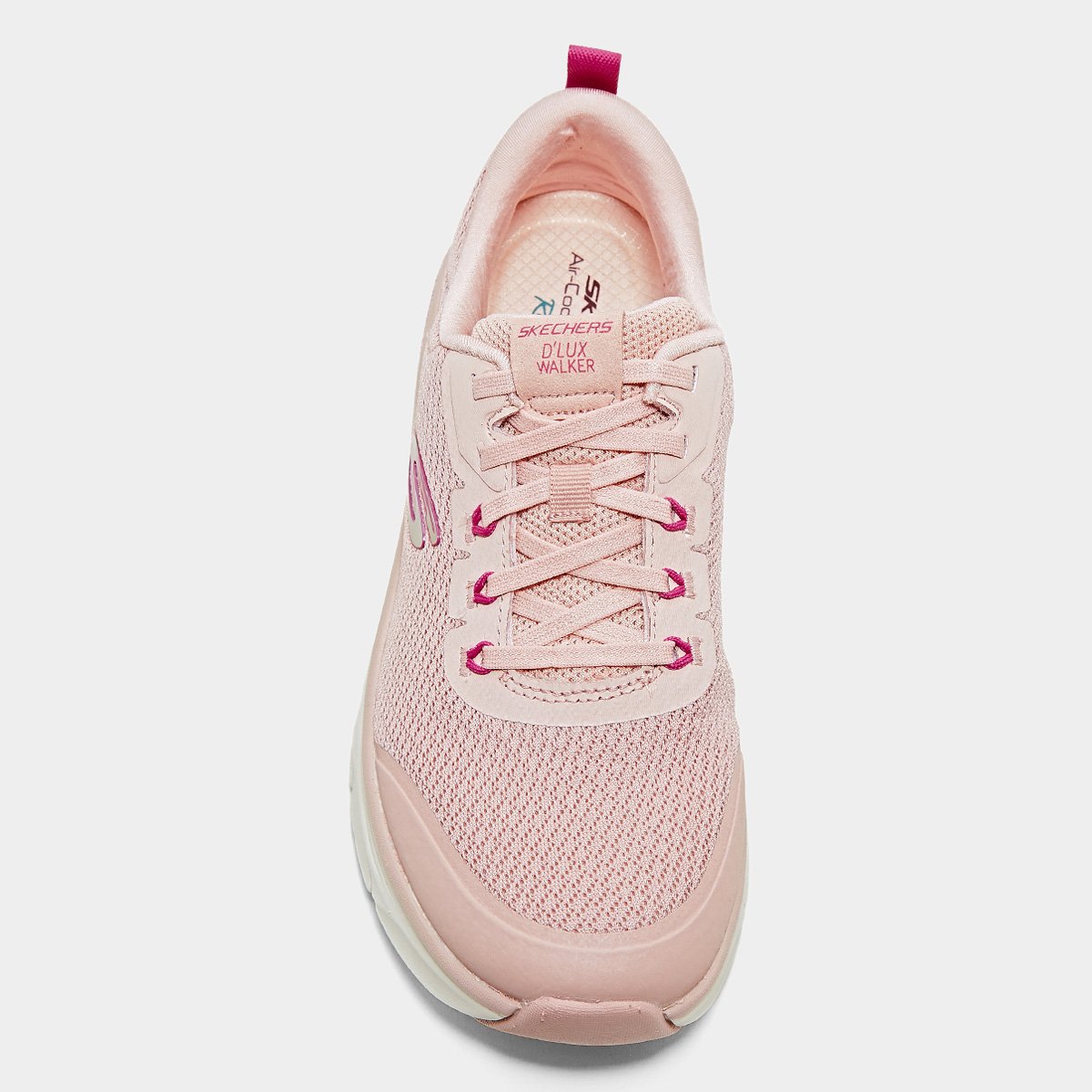 Miniatura Tênis Skechers D'Lux Walker 2.0 Rad Feminino Rosê - 34