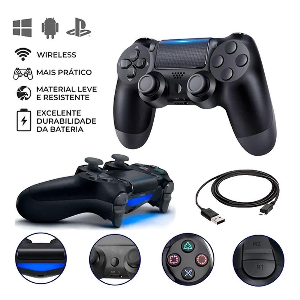 Miniatura Controle Playstation 4 Sem Fio Wireless Manete Compátivel Computador Celular Cloud Game