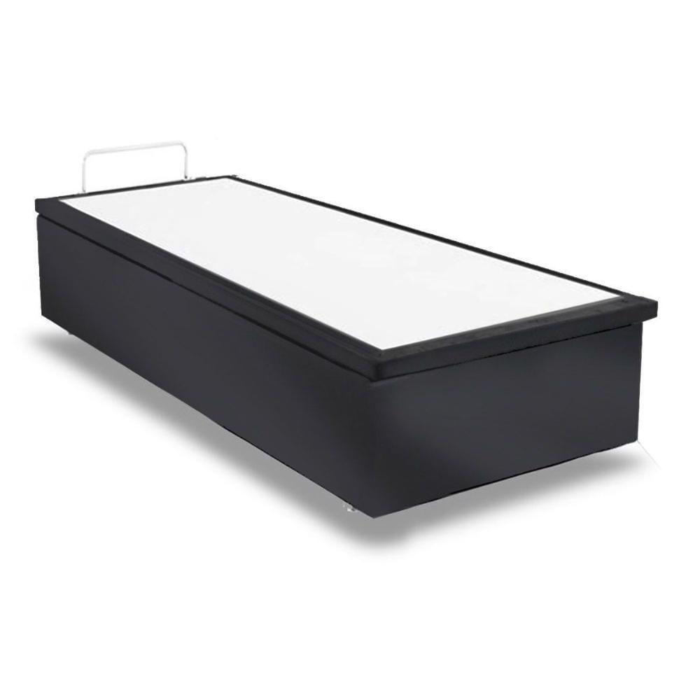 Miniatura Cama Box Baú Casal Universal Suede Gray (138x188x35) - Ortobom