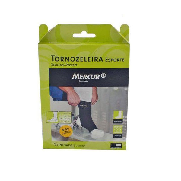Miniatura Tornozeleira esporte Mercur tamanho P