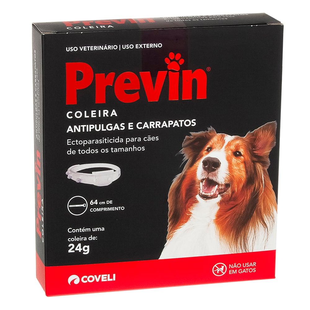Miniatura Coleira Anti Pulgas e Carrapatos Coveli Previn para Cães - 24 g
