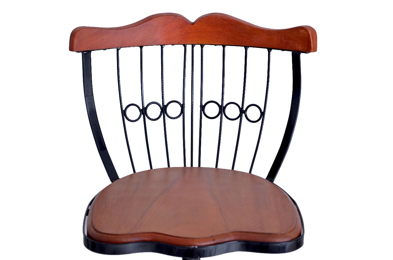 Banqueta Bistrô  Ferro e Madeira - cozinha americana