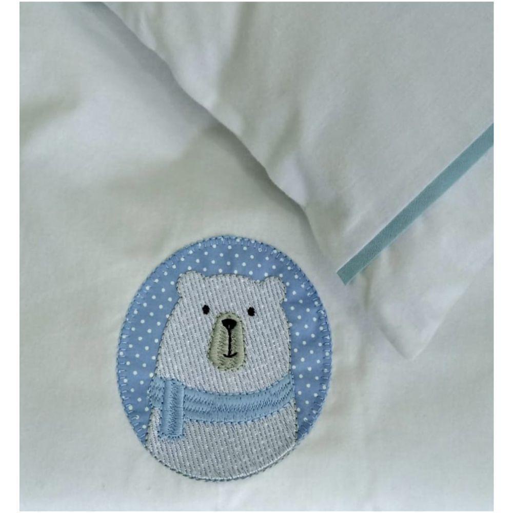 Miniatura Colchonete De Carrinho Urso Polar Azul