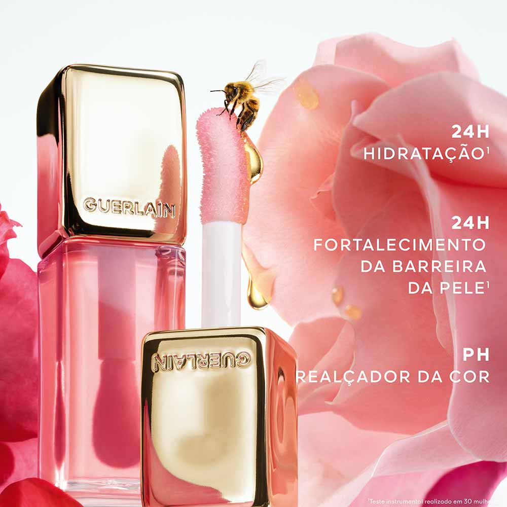 Miniatura Lip Oil Guerlain - Kiss Kiss Bee Glow 209 Blooming