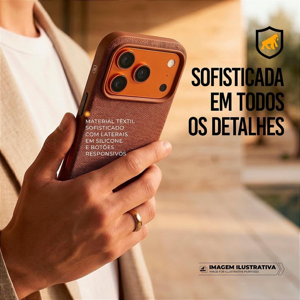 Capa para iPhone 17 Pro Max - Woov - Marrom - Gshield