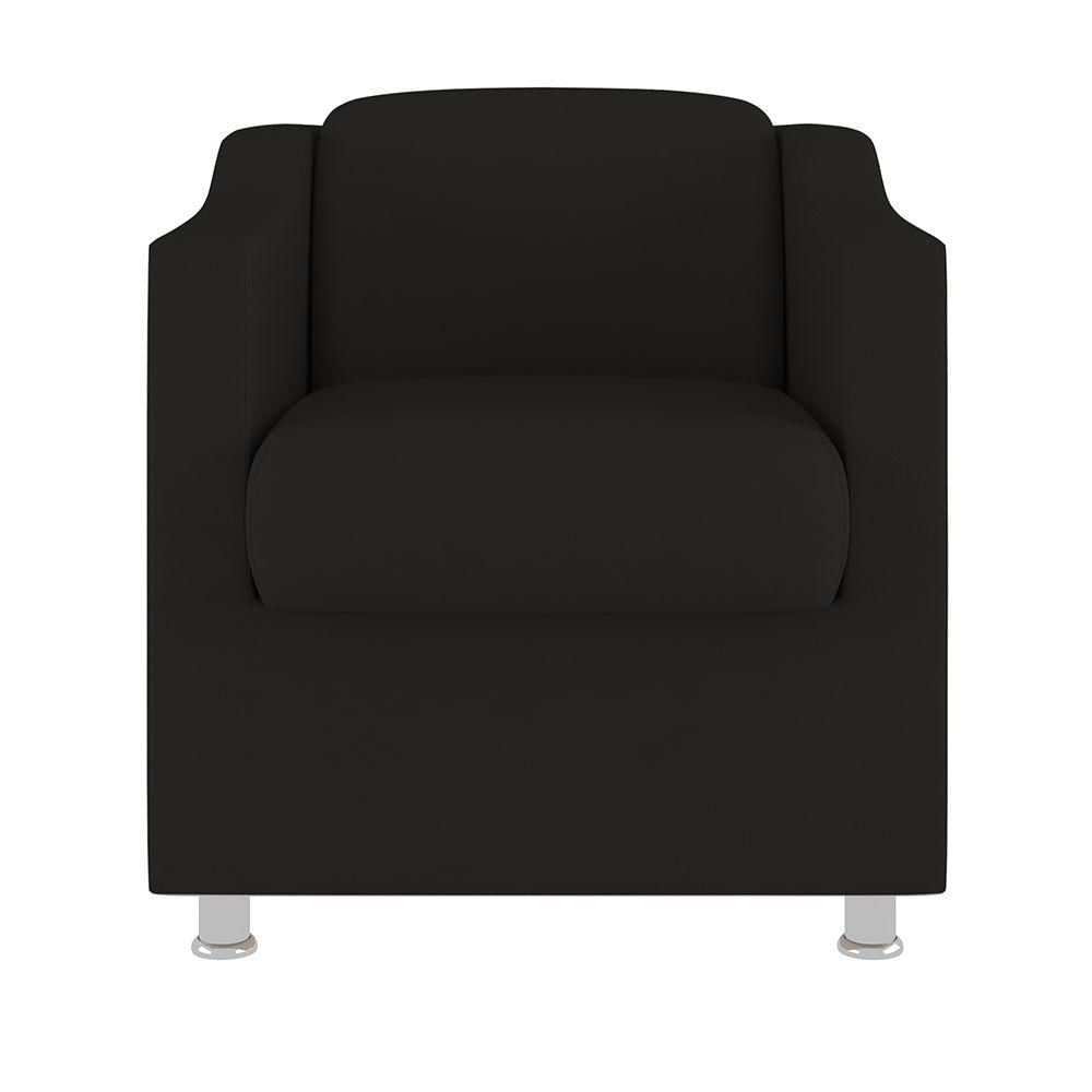 Miniatura Poltrona Sofá Para Clínica De Estética, Manicure Veludo preto