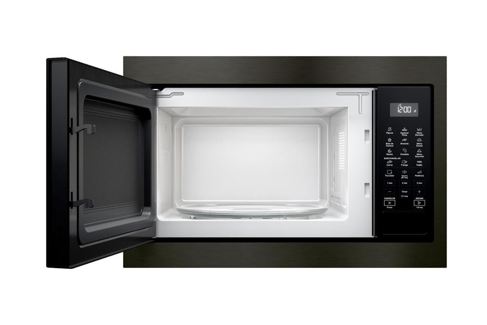 Miniatura Micro-ondas de Embutir Brastemp Eclipse Collection 32L com 18 Receitas Pre-Programadas e Design Sofisticado - BM146AP 110v