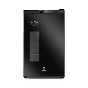 Miniatura Cervejeira Home Bar Electrolux EB100 Frost Free 100L Porta de Vidro Preta 110V