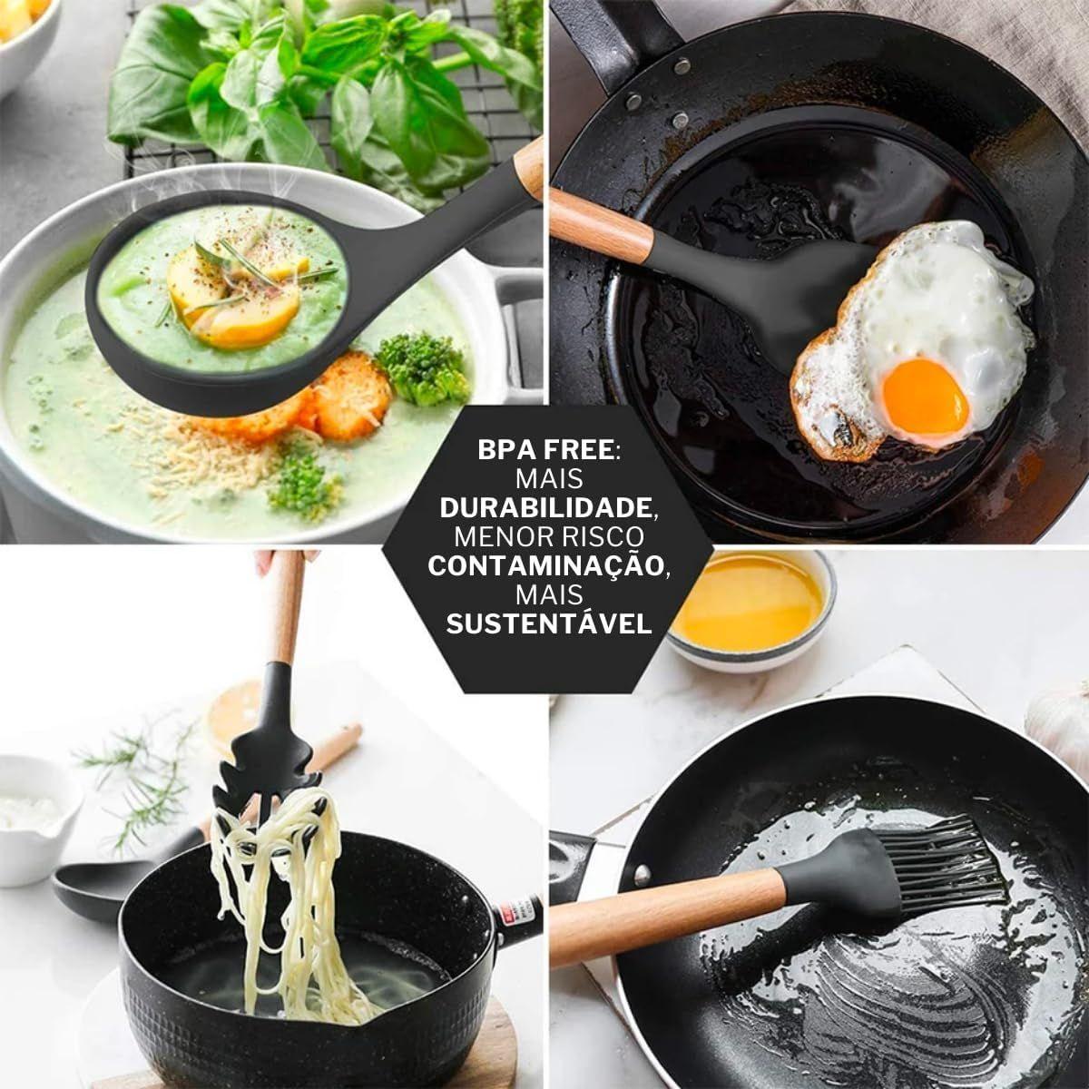 Kit 12 Utensilios De Cozinha Presente Mães